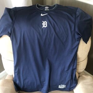 DETROIT TIGERS Nike Navy Blue Athletic T-Shirt